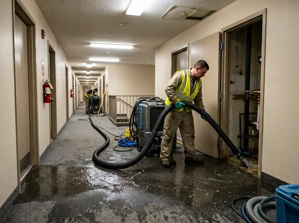 multi-unit-apartment-hallway-f-005 — frequently asked questions, Emergency Burst Pipe Water Extraction & Removal in Beltsvil…